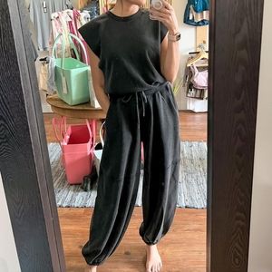 FP Movement Throw and Go Onesie in Black, Size S